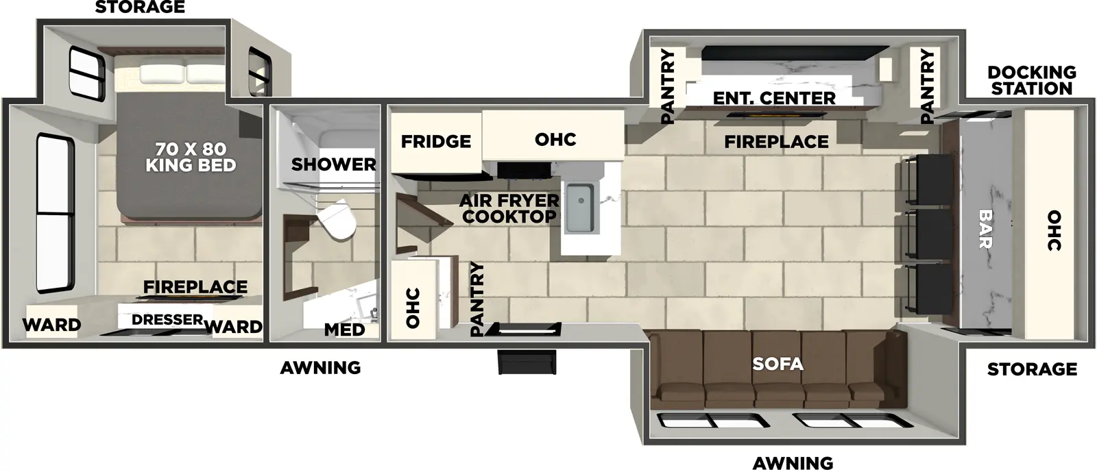 Lacrosse 3450FB - DSO Floorplan